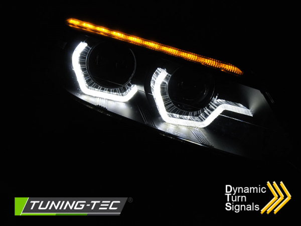 Xenon LED Tagfahrlicht Angel Eyes Scheinwerfer für BMW Z4 E89 09-13 schwarz mit LED Blinker